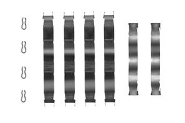 TRW Komplet dodatne opreme, obloga disk-kočnice