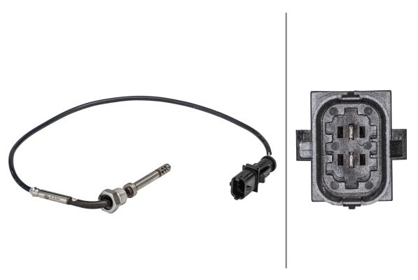 HELLA Senzor, temperatura ispušnih plinova