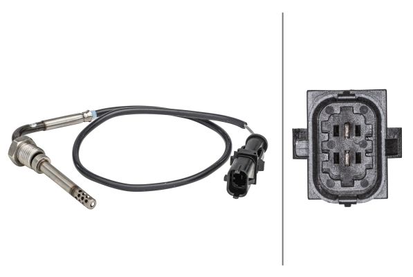 HELLA Senzor, temperatura ispušnih plinova