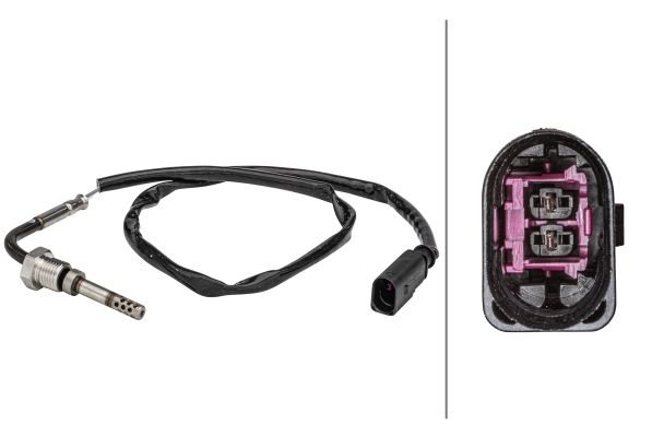 HELLA Senzor, temperatura ispušnih plinova