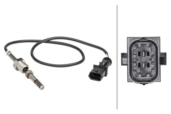 HELLA Senzor, temperatura ispušnih plinova