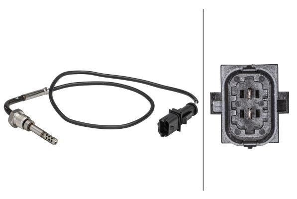 HELLA Senzor, temperatura ispušnih plinova