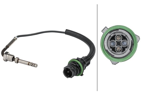 HELLA Senzor, temperatura ispušnih plinova