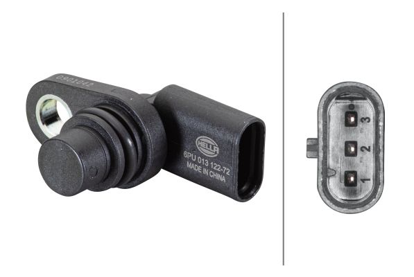 HELLA Osjetnik, položaj bregastog vratila