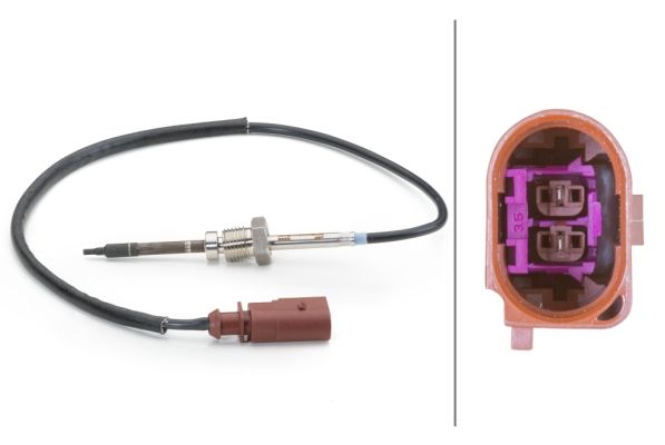 HELLA Senzor, temperatura ispušnih plinova