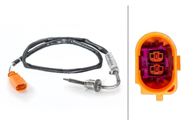 HELLA Senzor, temperatura ispušnih plinova