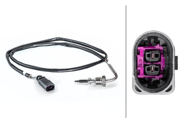 HELLA Senzor, temperatura ispušnih plinova