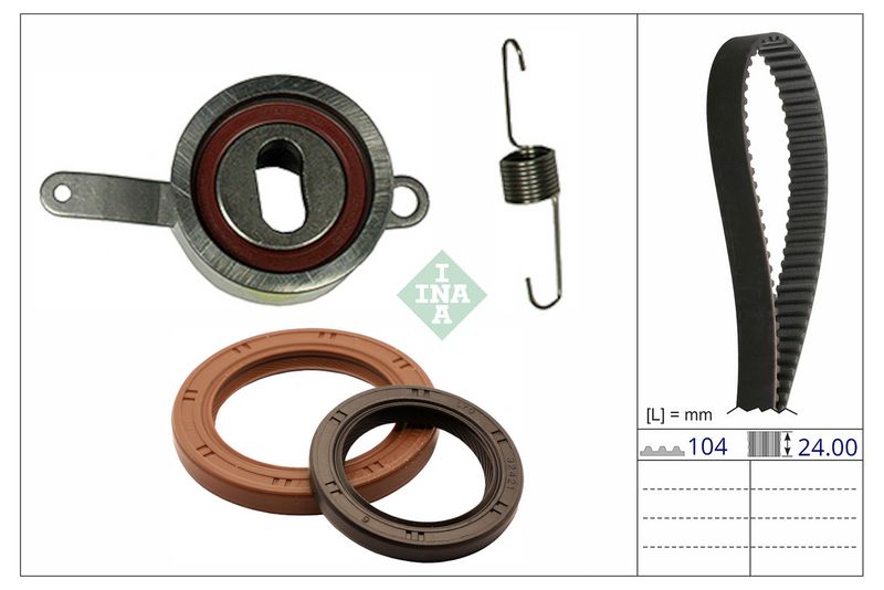 INA Komplet klinastih orebrenih remena