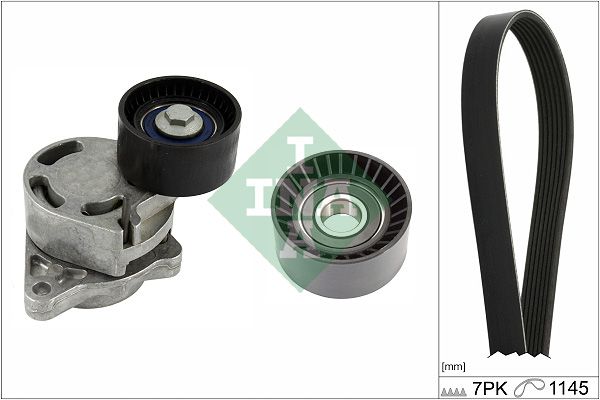 INA Komplet klinastih orebrenih remena