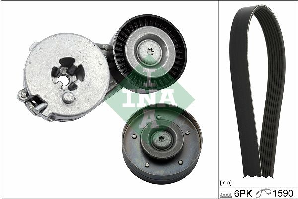 INA Komplet klinastog rebrastog remena