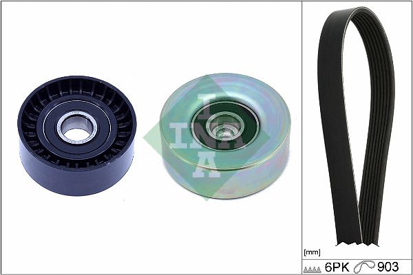 INA Komplet klinastog rebrastog remena