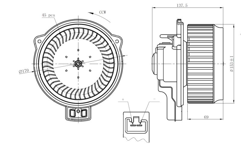 NRF Ventilator unutarnjeg prostora