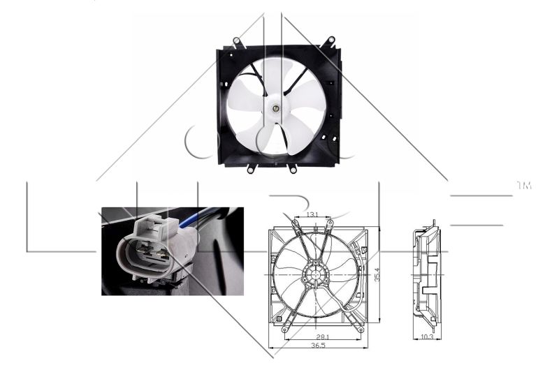 NRF Ventilator, hlađenje motora