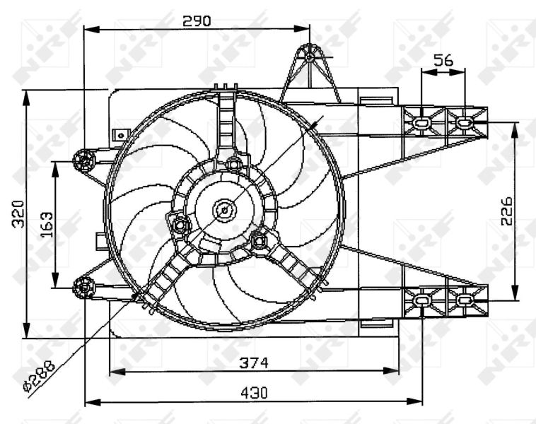 NRF Ventilator, hlađenje motora