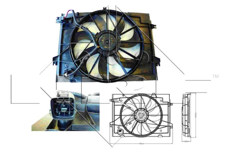 NRF Ventilator, hlađenje motora