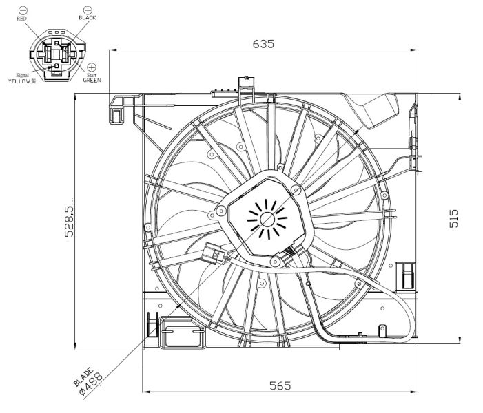 NRF Ventilator, hlađenje motora