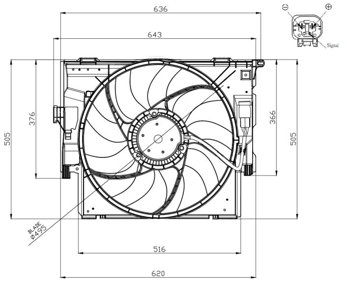 NRF Ventilator, hlađenje motora