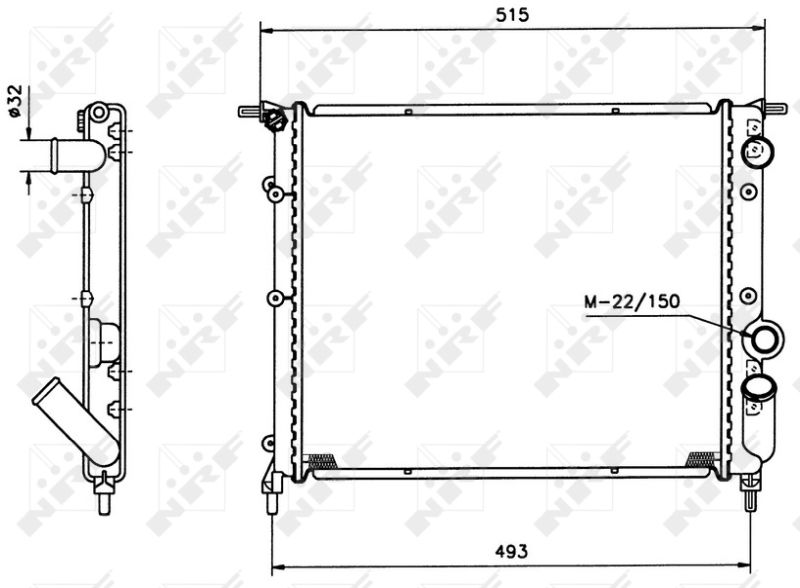 NRF Hladnjak, hlađenje motora