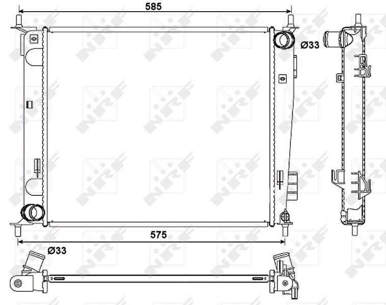 NRF Hladnjak, hlađenje motora