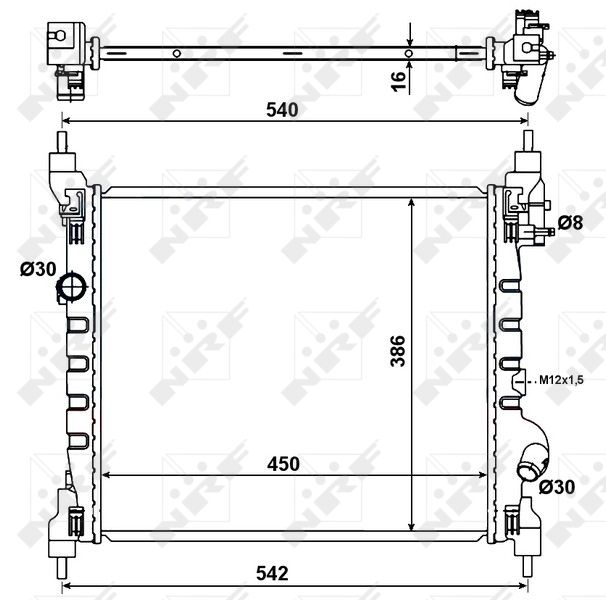 NRF Hladnjak, hlađenje motora