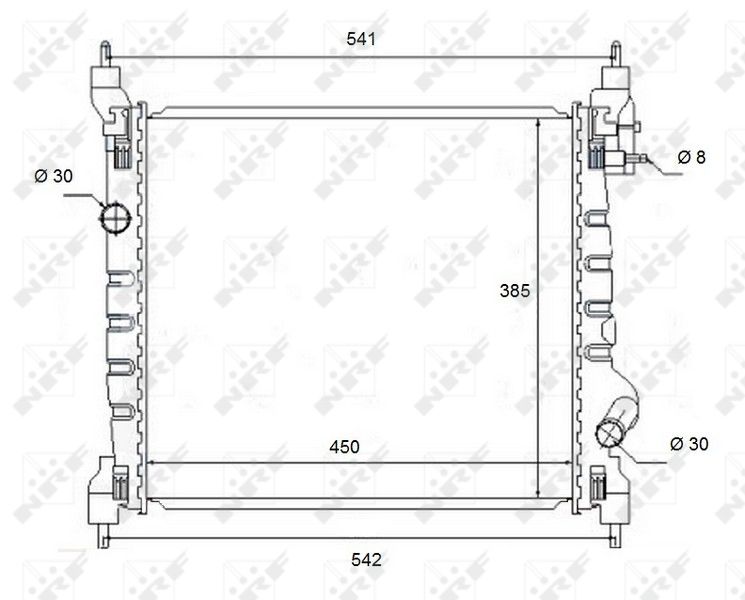NRF Hladnjak, hlađenje motora