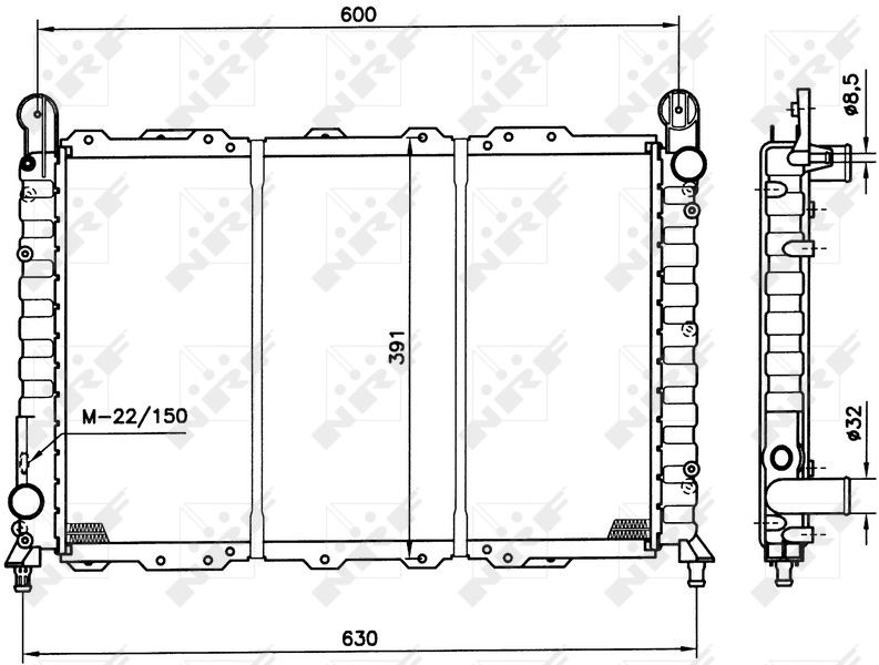NRF Hladnjak, hlađenje motora