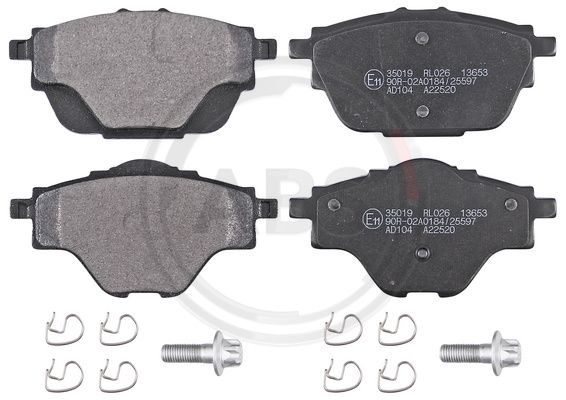 ABS Komplet kočionih obloga, disk-kočnica