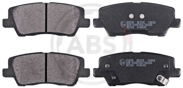 ABS Komplet kočionih obloga, disk-kočnica