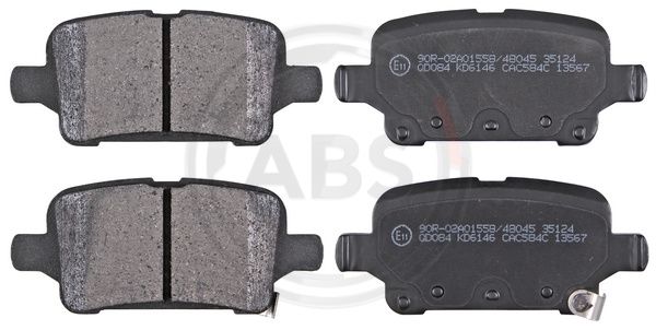 ABS Komplet kočionih obloga, disk-kočnica