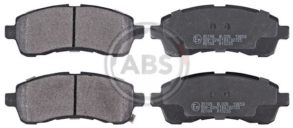 ABS Komplet kočionih obloga, disk-kočnica