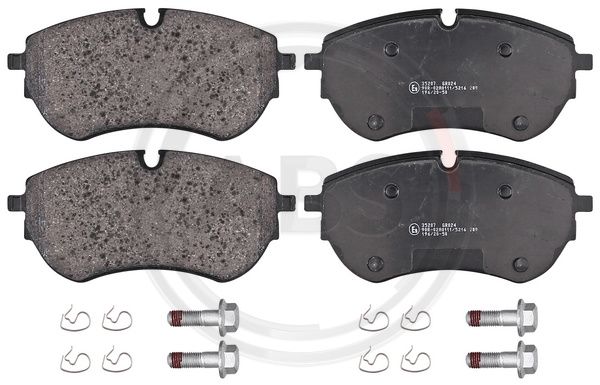 A.B.S. Komplet kočnih obloga, disk kočnica