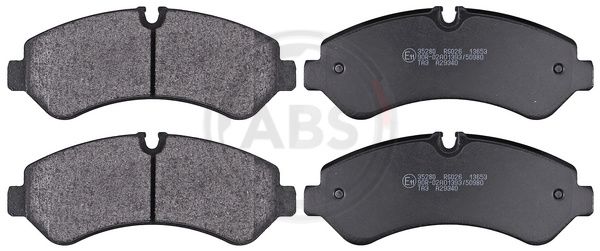 A.B.S. Komplet kočnih obloga, disk kočnica