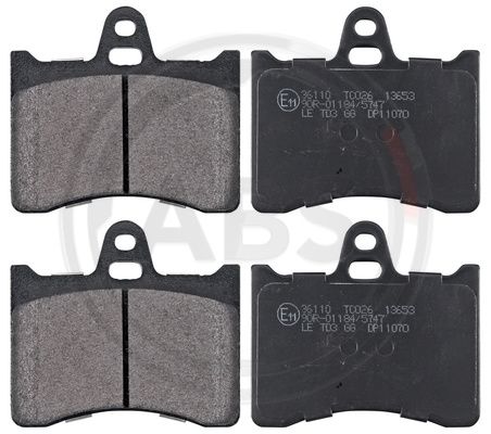 ABS Komplet kočionih obloga, disk-kočnica