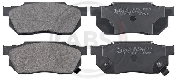 ABS Komplet kočionih obloga, disk-kočnica