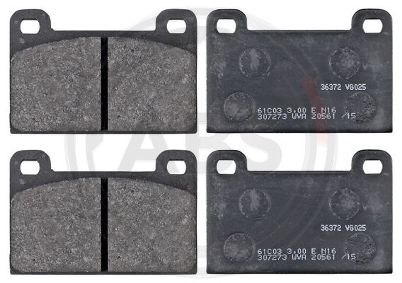 ABS Komplet kočionih obloga, disk-kočnica