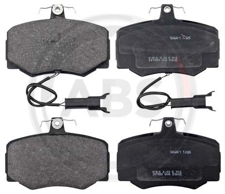 ABS Komplet kočionih obloga, disk-kočnica