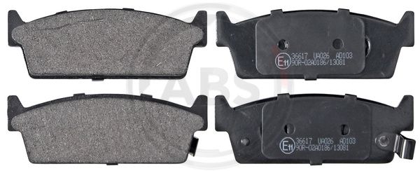 ABS Komplet kočionih obloga, disk-kočnica