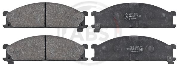 ABS Komplet kočionih obloga, disk-kočnica