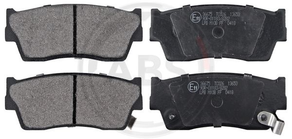 ABS Komplet kočionih obloga, disk-kočnica