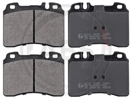 ABS Komplet kočionih obloga, disk-kočnica