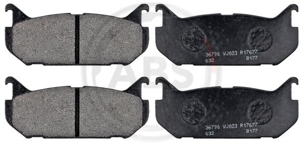 ABS Komplet kočionih obloga, disk-kočnica