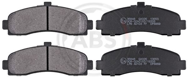 ABS Komplet kočionih obloga, disk-kočnica