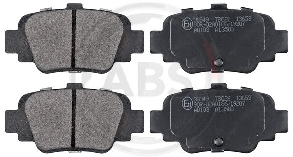 ABS Komplet kočionih obloga, disk-kočnica