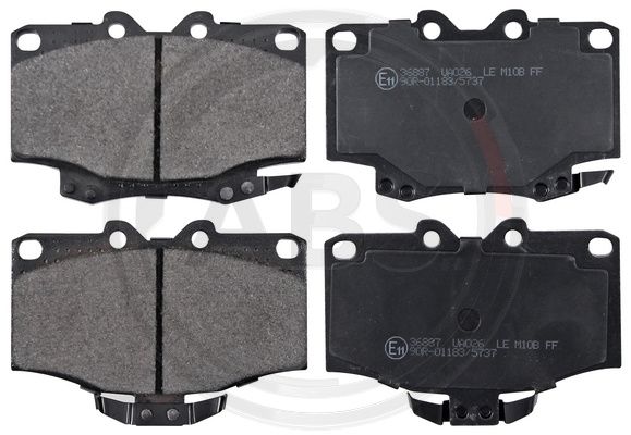 ABS Komplet kočionih obloga, disk-kočnica