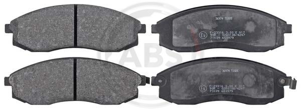 ABS Komplet kočionih obloga, disk-kočnica