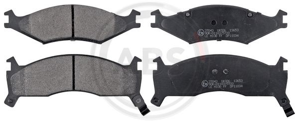 ABS Komplet kočionih obloga, disk-kočnica