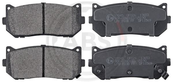 ABS Komplet kočionih obloga, disk-kočnica