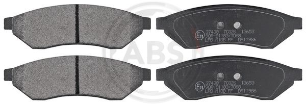 ABS Komplet kočionih obloga, disk-kočnica