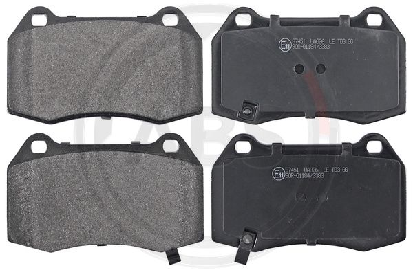 ABS Komplet kočionih obloga, disk-kočnica