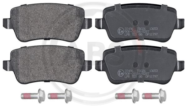 ABS Komplet kočionih obloga, disk-kočnica